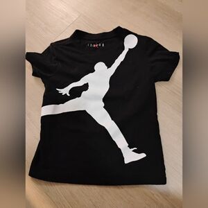 Jordan Black T-Shirt with Red Logo